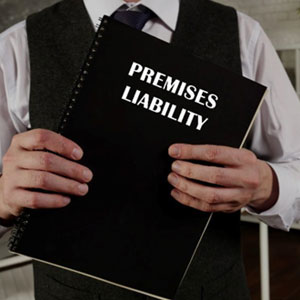 Man holding a book titled 'Premises Liability' - Gertler Law Firm